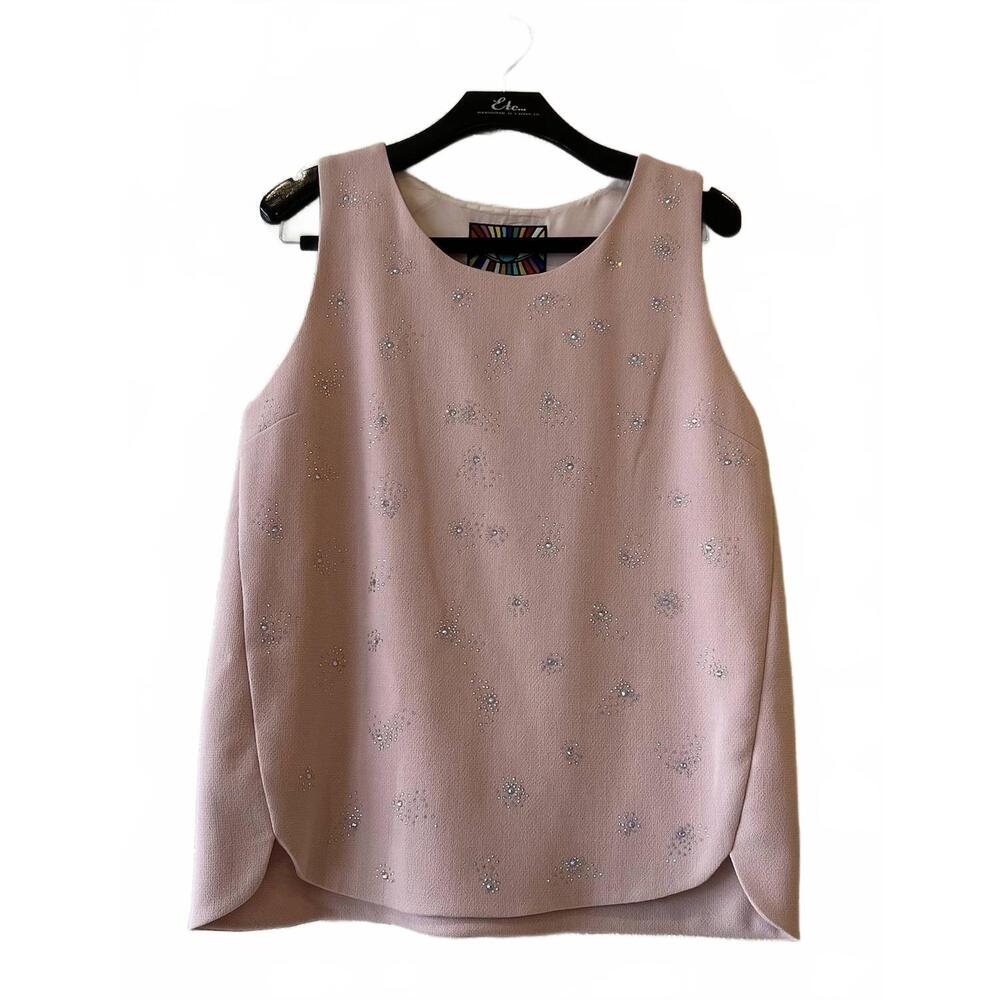NEW LIBERTINE women's angel's whisper shell tank top in pink